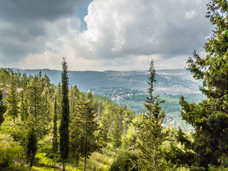Jerusalem city seen from Yad Vashem, Israel