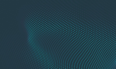 Fototapeta premium Abstract Blue Geometrical Background . Connection structure. Science background. Futuristic Technology HUD Element . Сonnecting dots and lines . Big data visualization and Business .