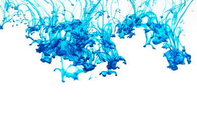 Obraz premium Blue ink in water