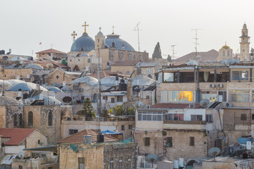 Fototapeta premium Church of the Holy Sepulchre in the old City of Jerusalem, Israel