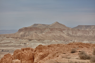 Maktesh Ramon place in the Negev desert, Israel