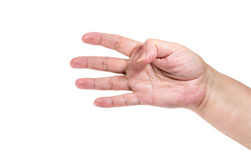 Hand gesture -four