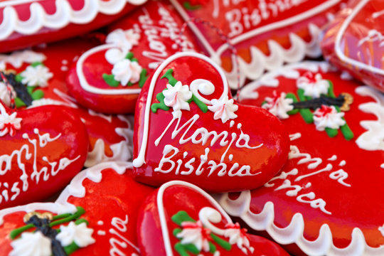 Licitars of Marija Bistrica, colorfully decorated biscuits made of sweet honey dough