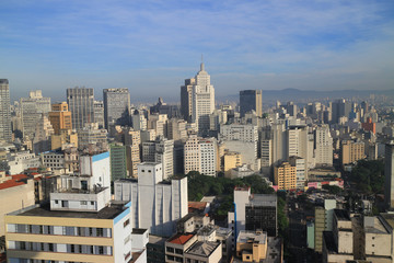 Fototapeta na wymiar Sao Paulo skyline in the morning