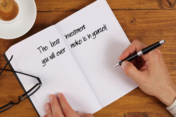 Inspiration motivation quote the Best Investment you will ever make is in Yourself. Future, Life,...