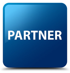 Partner blue square button