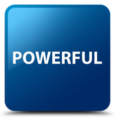 Powerful blue square button