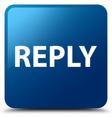 Reply blue square button