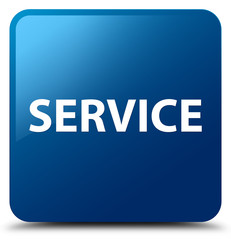 Service blue square button