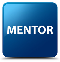 Mentor blue square button