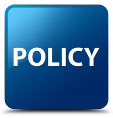 Policy blue square button