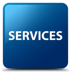 Services blue square button