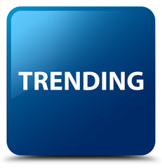 Trending blue square button
