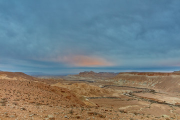 Maktesh Ramon place in the Negev desert, Israel