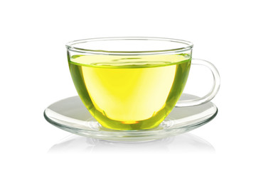 Cup of tea isolated on white