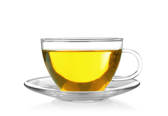 Cup of tea isolated on white