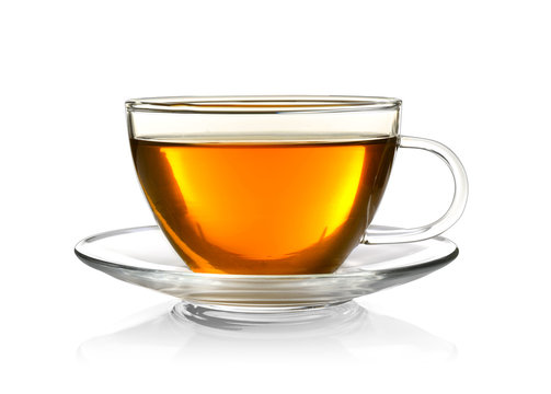 Cup of tea isolated on white