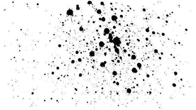 Many ink drops on dry paper 03