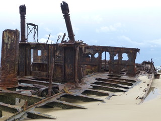 Wrack auf Dingo island