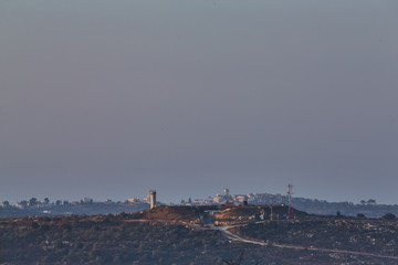 Ariel 03 December, 2016: Mountain view with military base