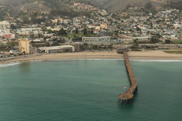 Aerial helicopter shot of Ventura