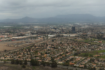 Aerial helicopter shot of Oxnard