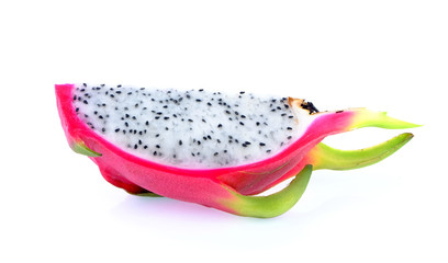 dragon fruit on white background