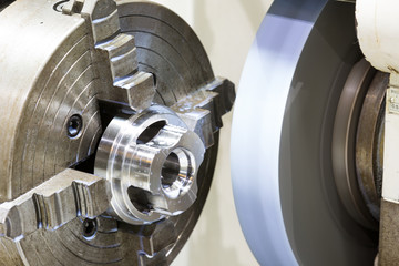 operator grinding and inspection high precision automotive part