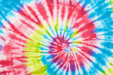 close up shot of tie dye fabric texture background