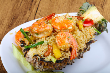 Rice with prawn
