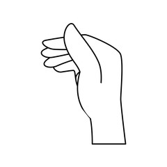 hand human isolated icon