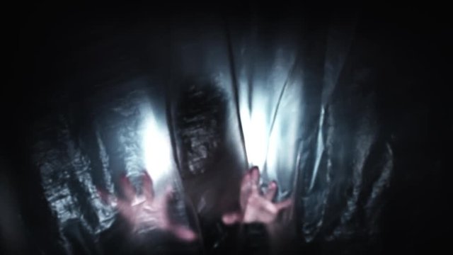 4K Horror Shot Of Ghost Hands Silhouette