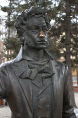 Fototapeta na wymiar Alexander Pushkin Monument