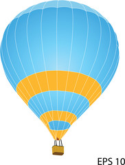 Naklejka premium Hot Air Balloon Vector Illustration, EPS 10.