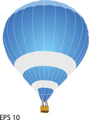 Naklejka premium Hot Air Balloon Vector Illustration, EPS 10.