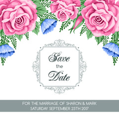 Retro Save the Date card