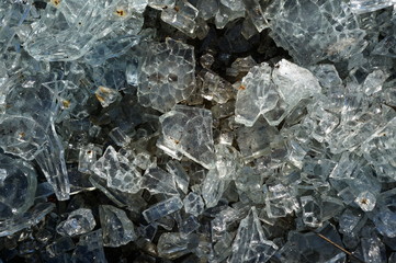 Splinters of glass in the sun