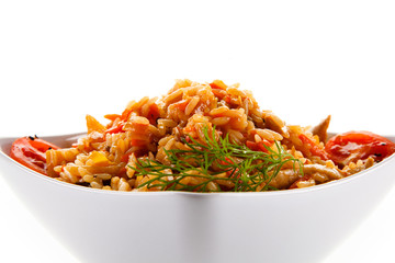 Rice with vegetables
