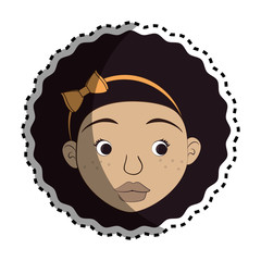 afro style person character