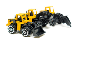 Tractor machine vehicle  isolated on white background