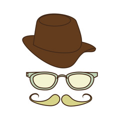 gentleman face hipster style