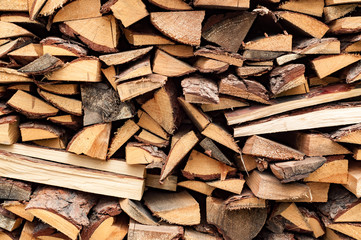 abstract background with stack of wood