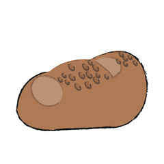 potato vegetable icon over white background. vector illustration
