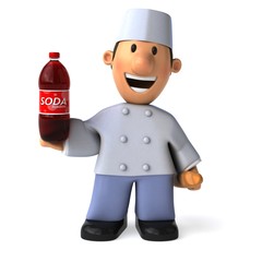 Fun baker - 3D Illustration