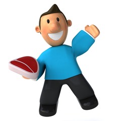 Fun casual man - 3D Illustration