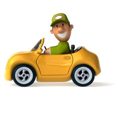 Fototapeta premium Fun mechanic - 3D Illustration