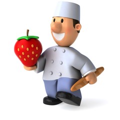 Fun baker - 3D Illustration