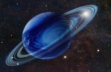 Obraz premium The gas giant in space . Elements of this image furnished by NASA . 