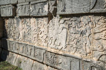 Ruins in Mayan archeological site of Chichen Itza.Mayan archeological site of Chichen Itza, Yucatan, Mexico.