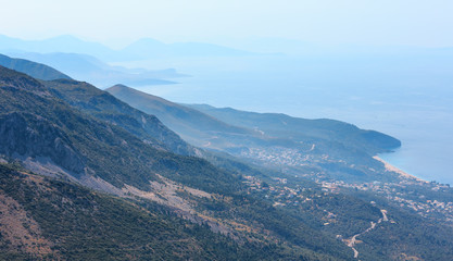 Fototapeta na wymiar Adriatic summer coast (Albania).